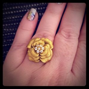 Gold Rose Ring